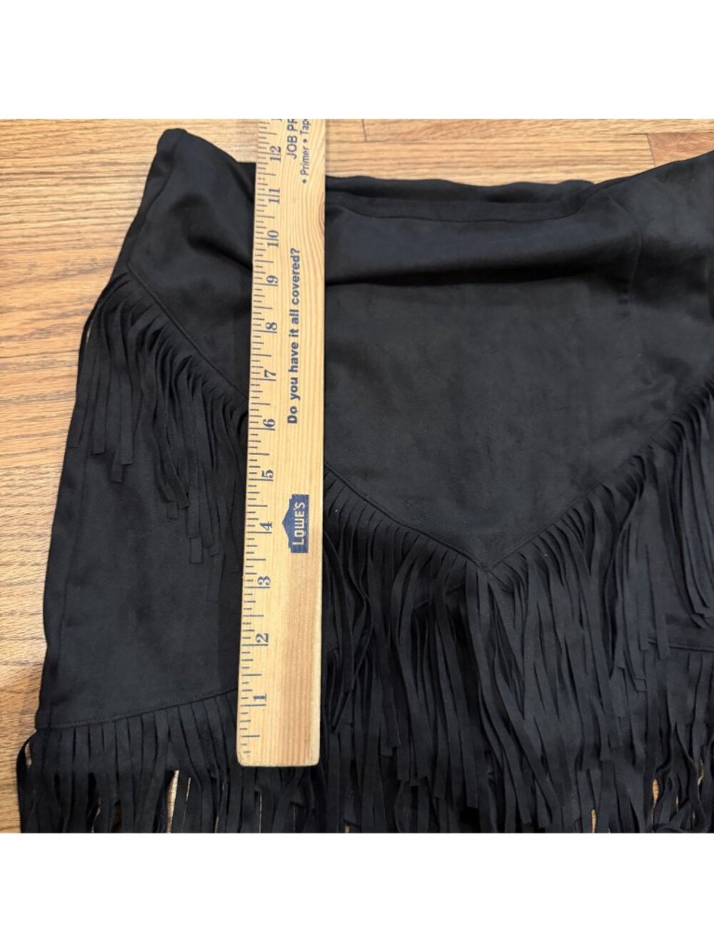 Halara Womens Black Pull on Skort Skirt New Small Fringe - Picture 3 of 7